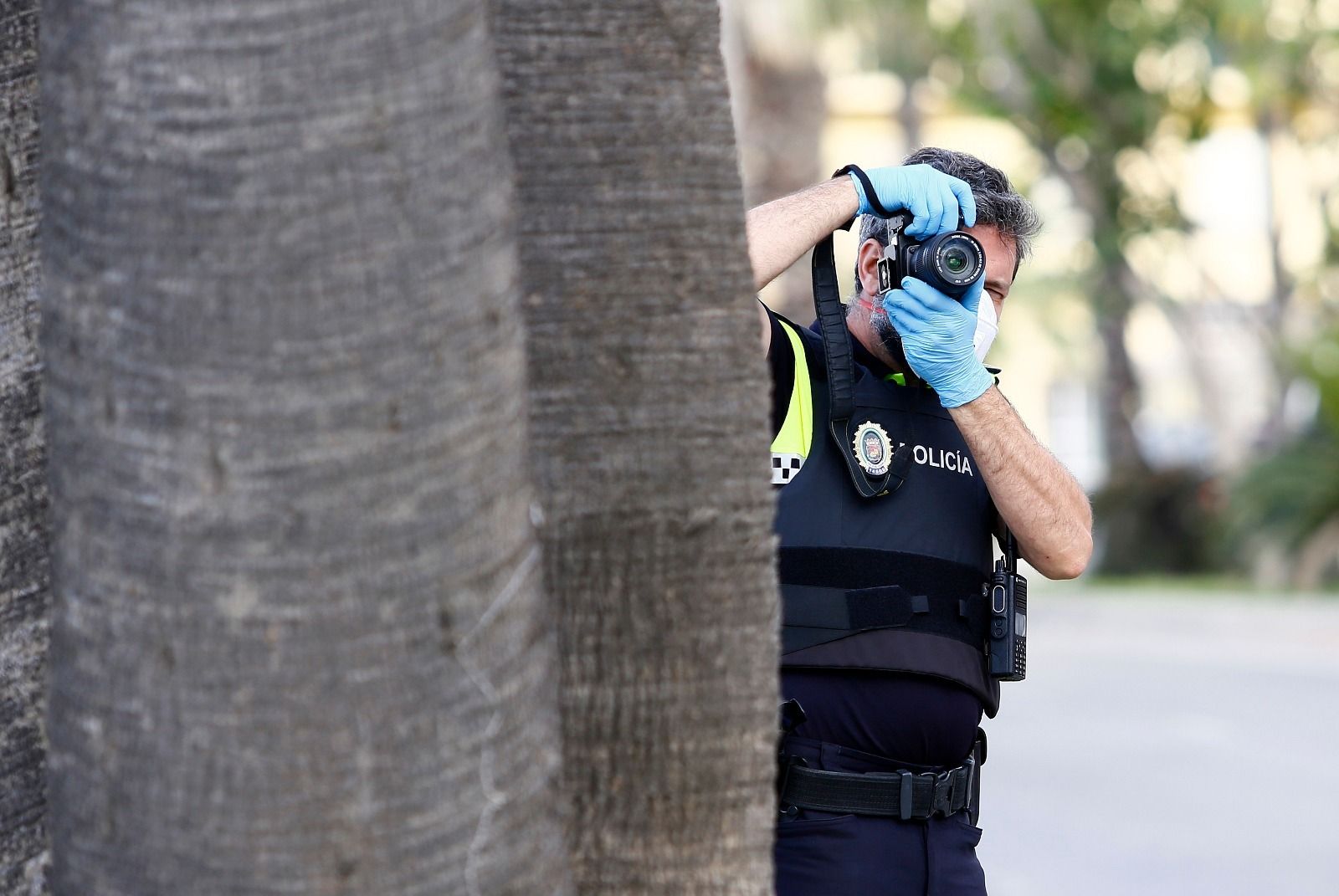 Un policía local en Málaga capital