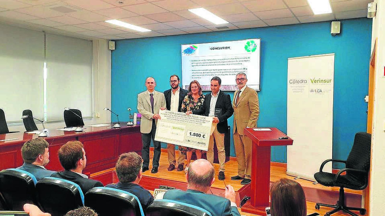 Entrega de los premios de la Cátedra.