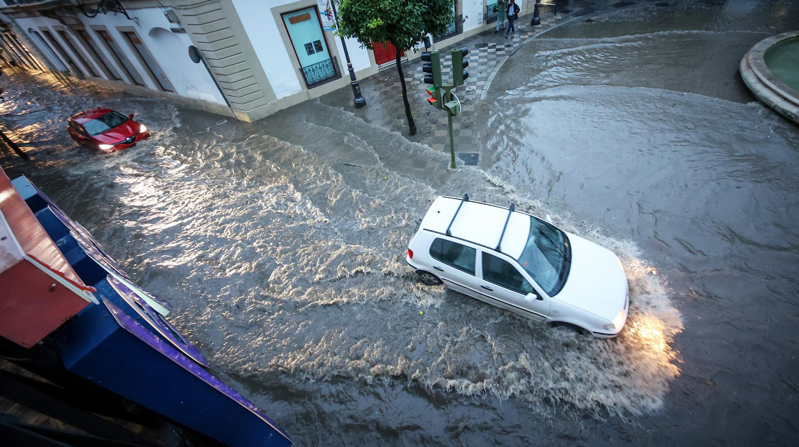 Inundaciones y destrozos en Jerez por el temporal