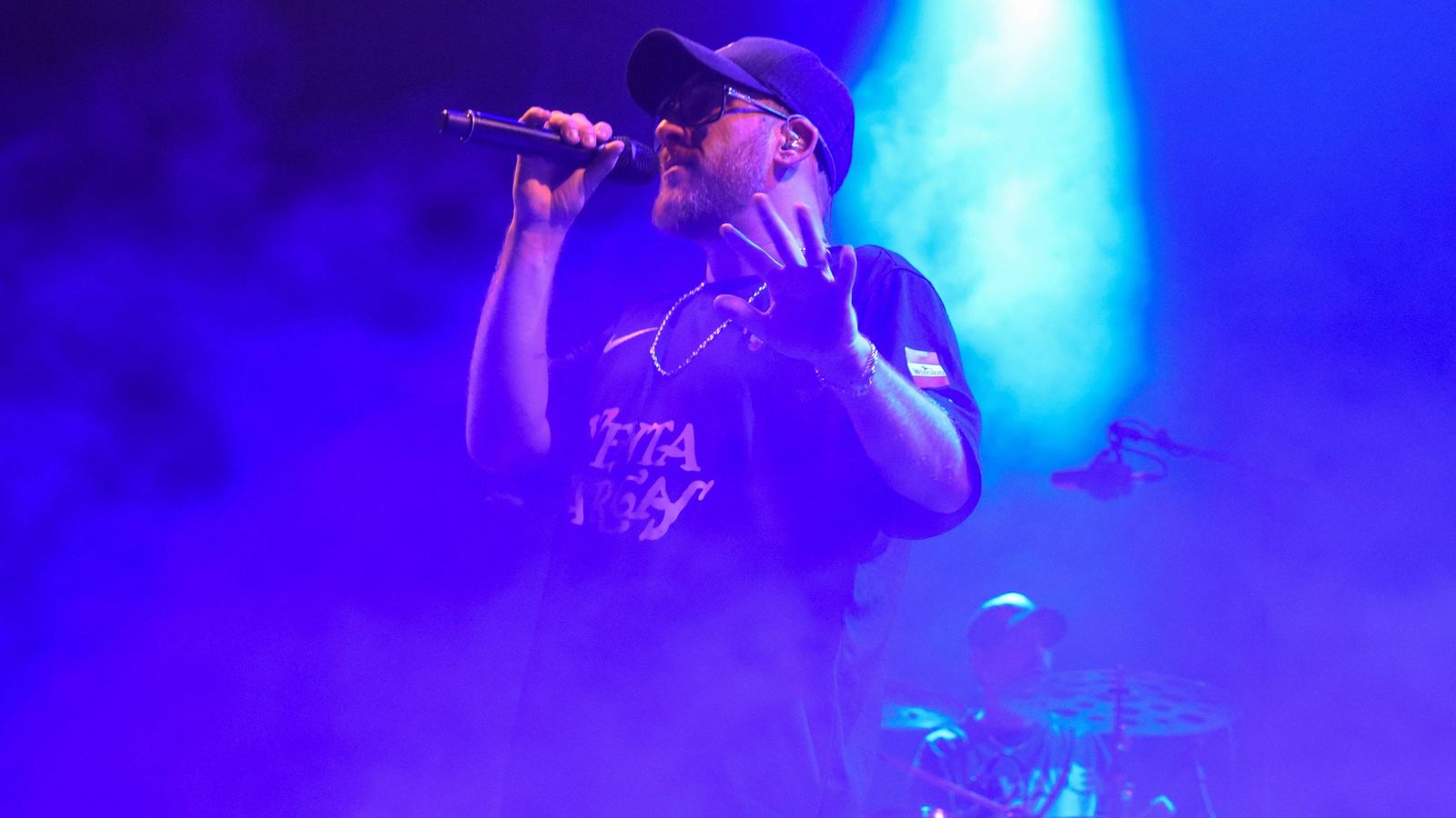 Javi Medina durante un concierto.