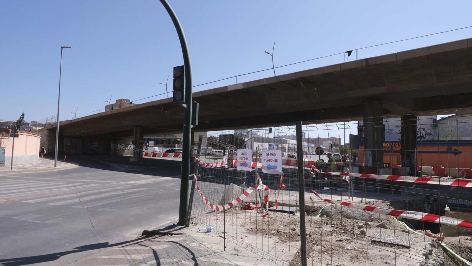 Corte de la Avenida de Montserrat por las obras del soterramiento del AVE, en imágenes