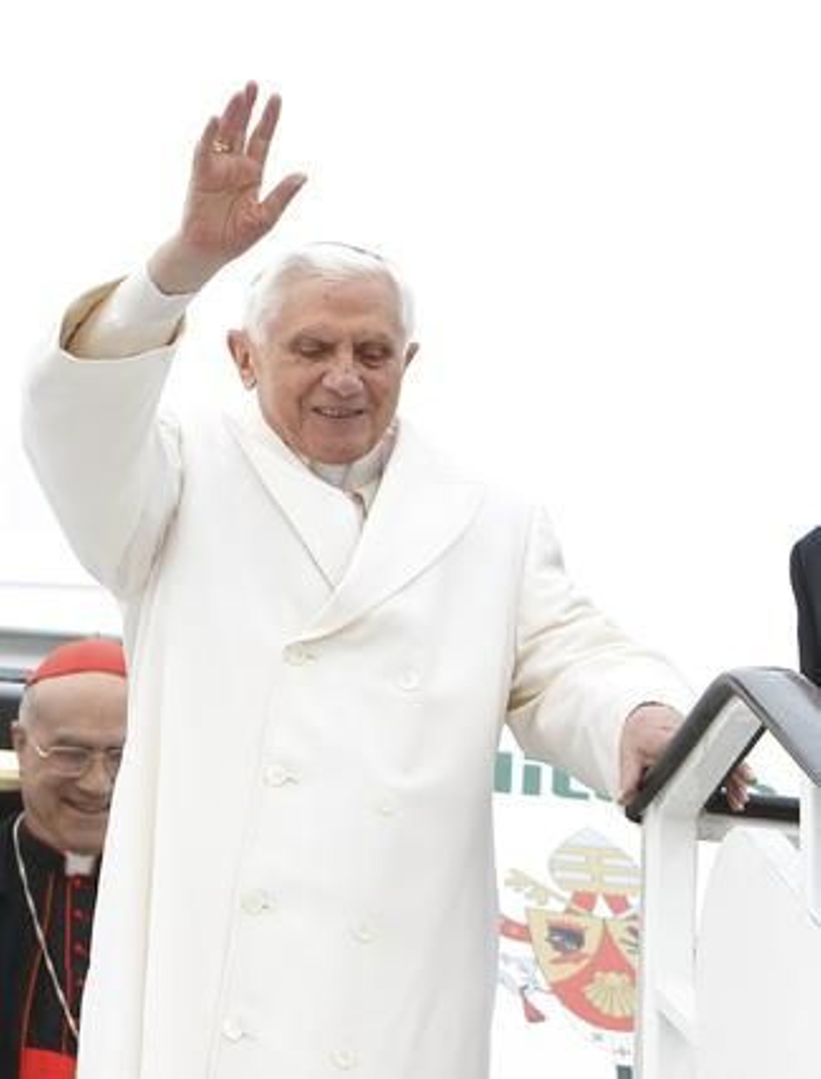 El papa Benedicto XVI realizó su primera parada en España en Santiago de Compostela. 

Foto: EFE