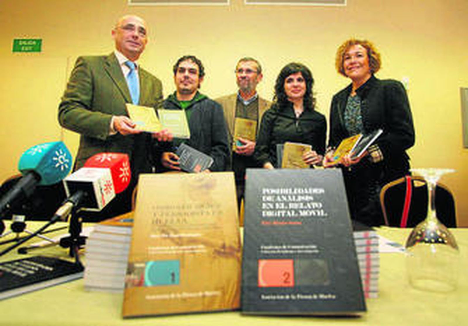 Jesús Velasco, Félix Morales, Rafael Terán, Mª Paz Domínguez y Yolanda Pelayo.