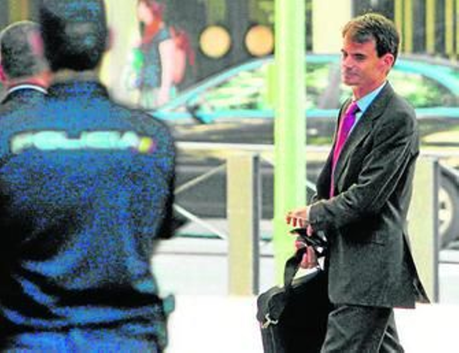 El juez Pablo Ruz llega a la Audiencia Nacional en Madrid.