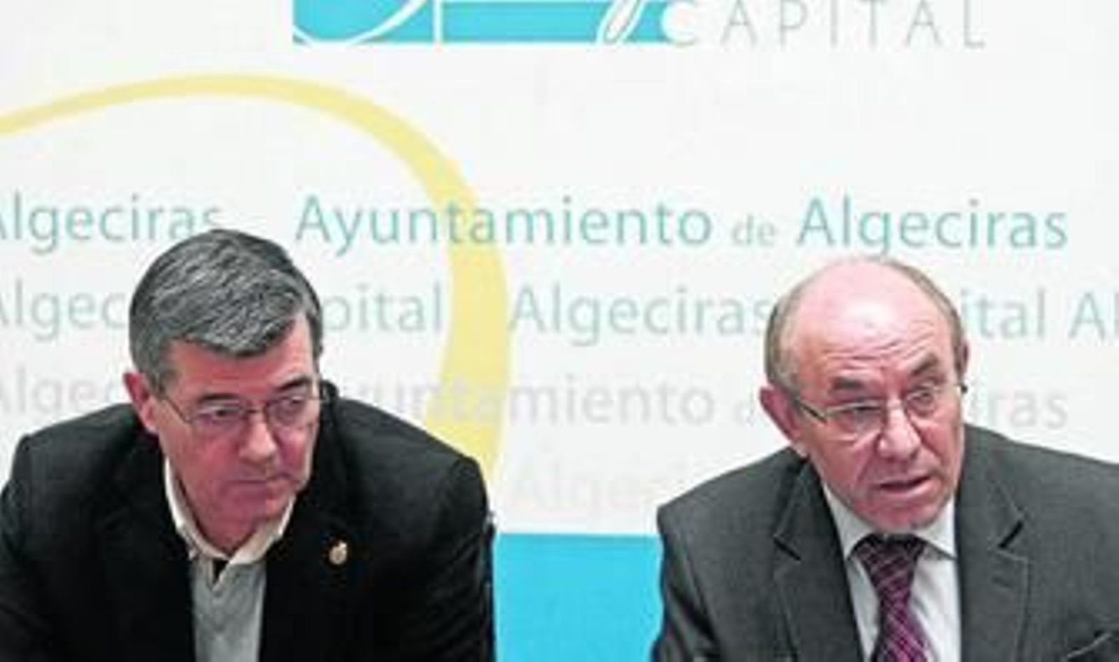 Luis Ángel Fernández y Bernabé Ramírez, durante la rueda de prensa ofrecida ayer.