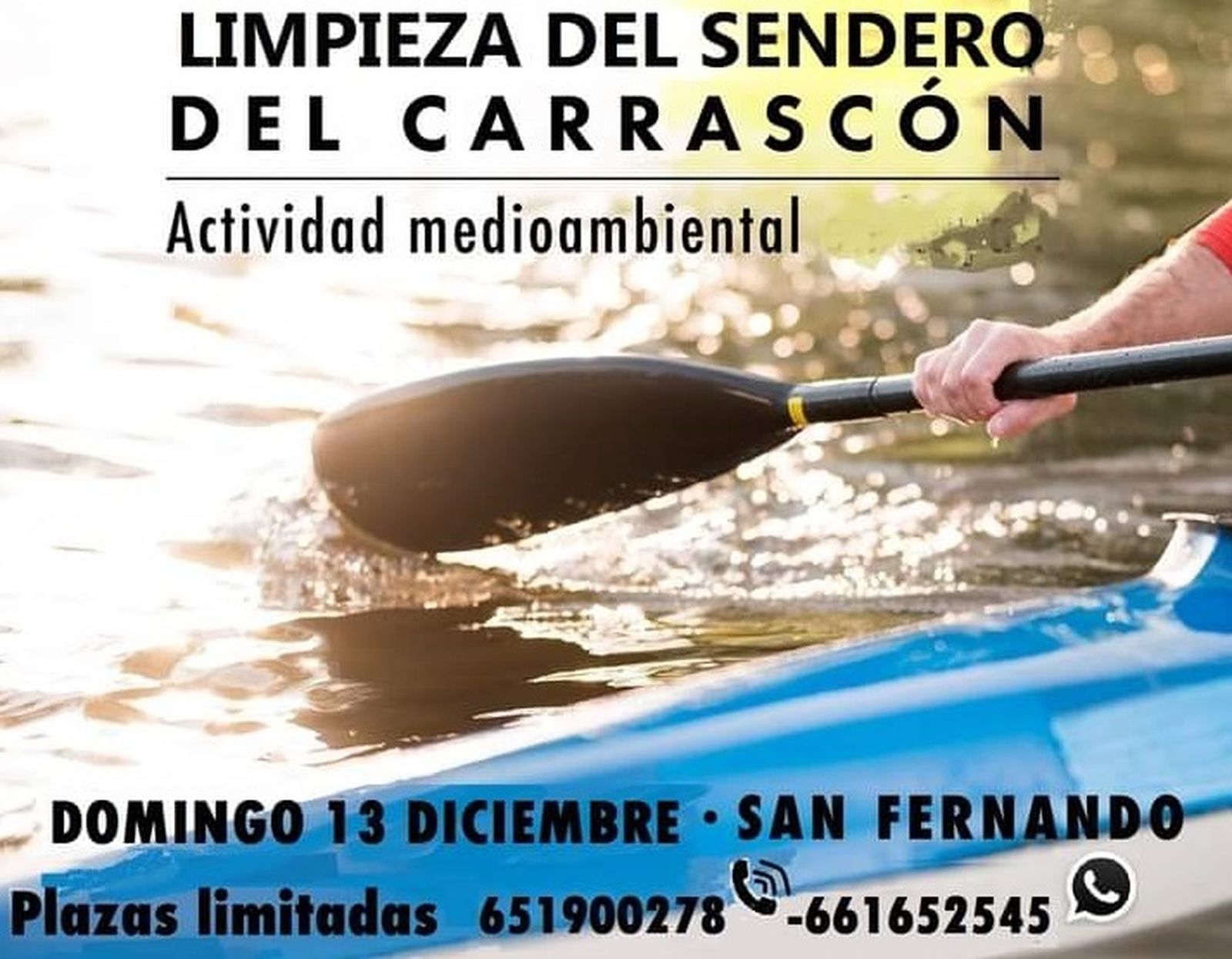 Cartel de la limpieza organizada por Islakayak.