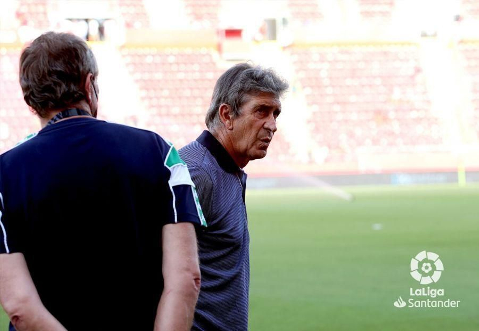 Pellegrini, antes del partido con el Mallorca.