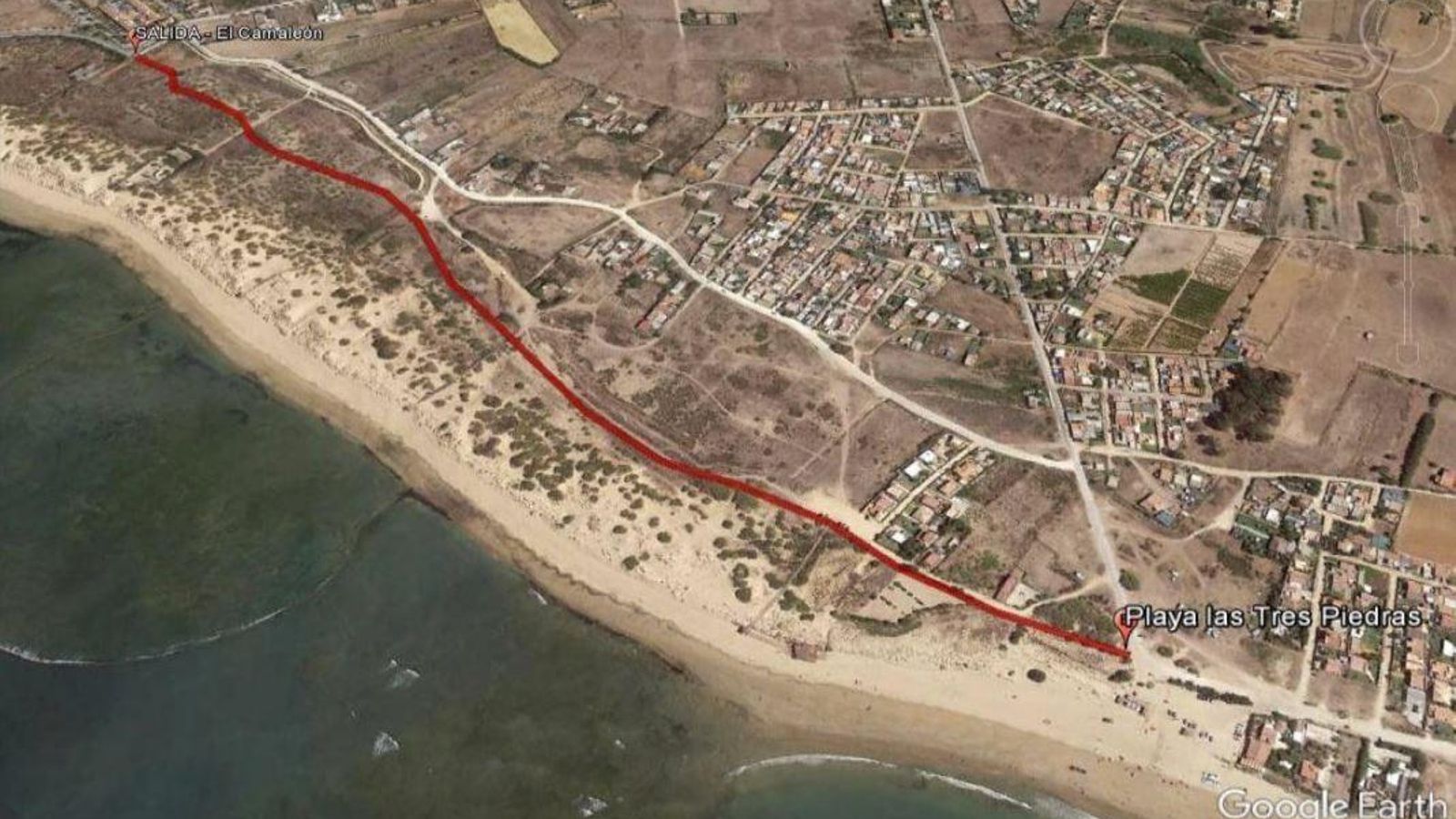 Trazado del recorrido.