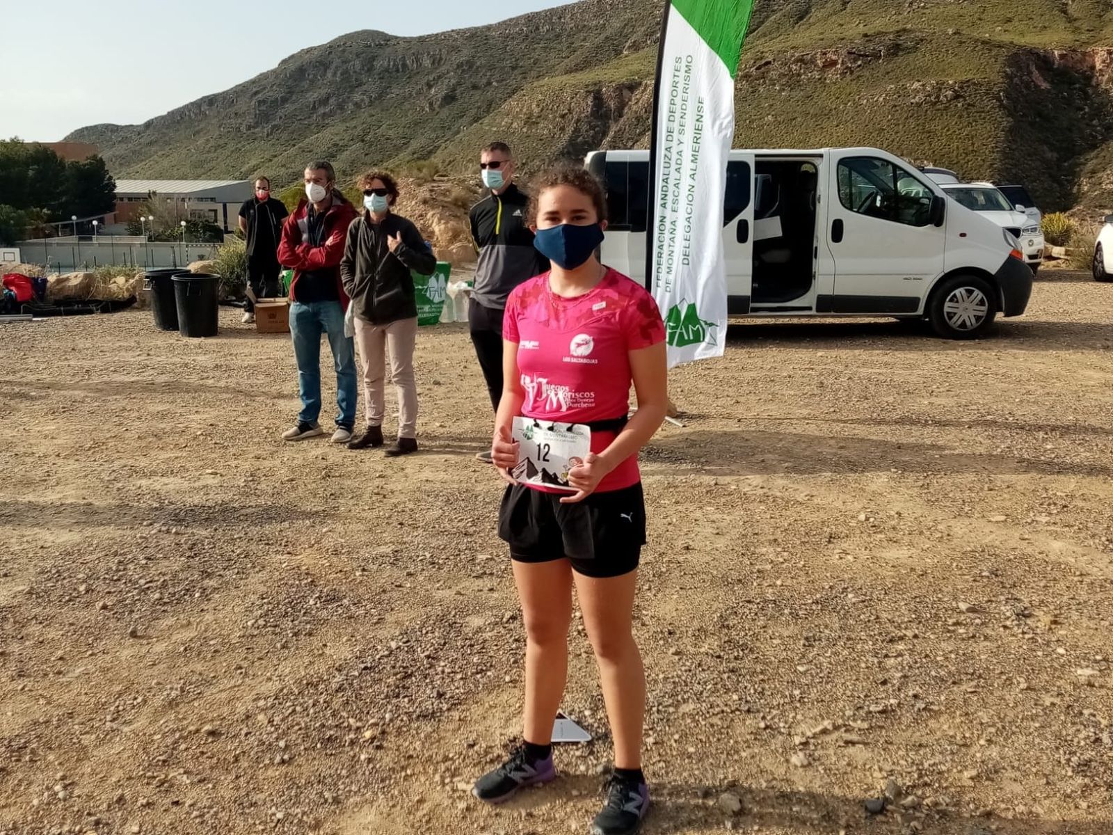 Irene Bravo  en una de las competiciones en las que ha tomado parte