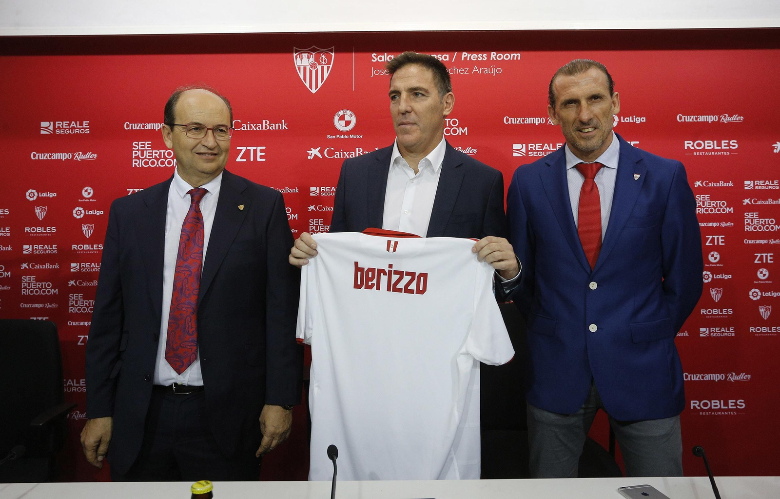 Las imágenes de la presentación de Berizzo