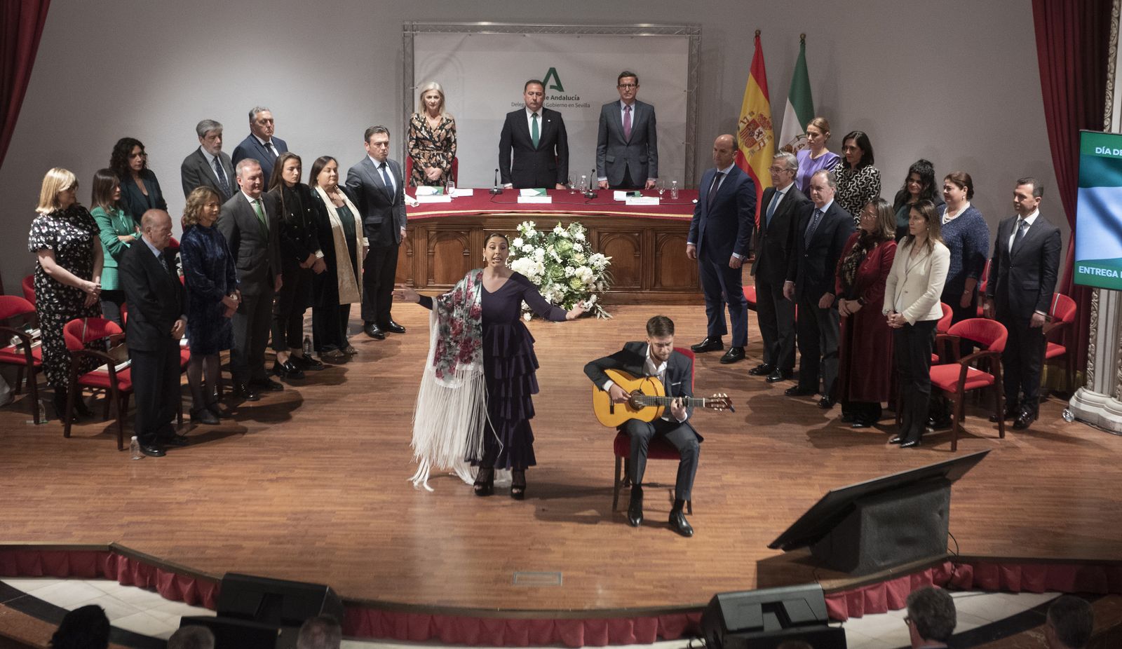 Las imágenes del acto de entrega de galardones Bandera de Andalucía en la provincia de Sevilla