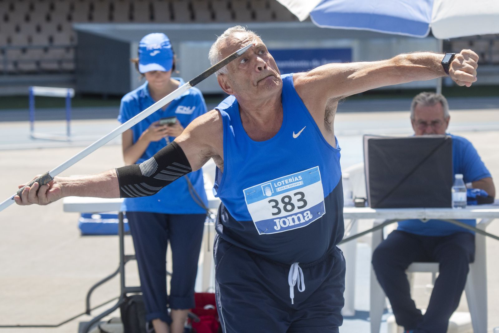 Francisco Úbeda Cordón, oro en el lanzamiento de jabalina.
