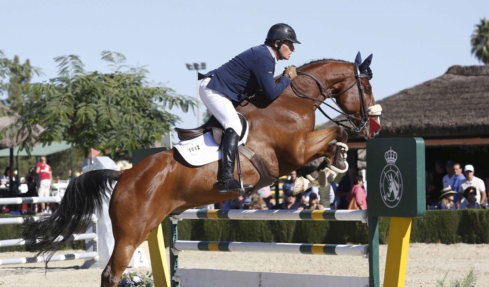 El vencedor de la 2 calificativa de Veteranos 1  Jose María Blanco con Hipican.com Cero du Rozel.