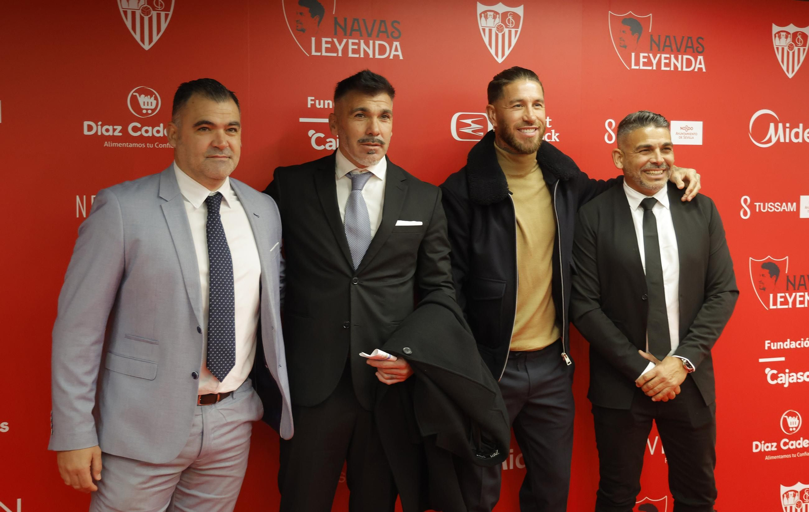 La alfombra roja en el homenaje a Jesus Navas