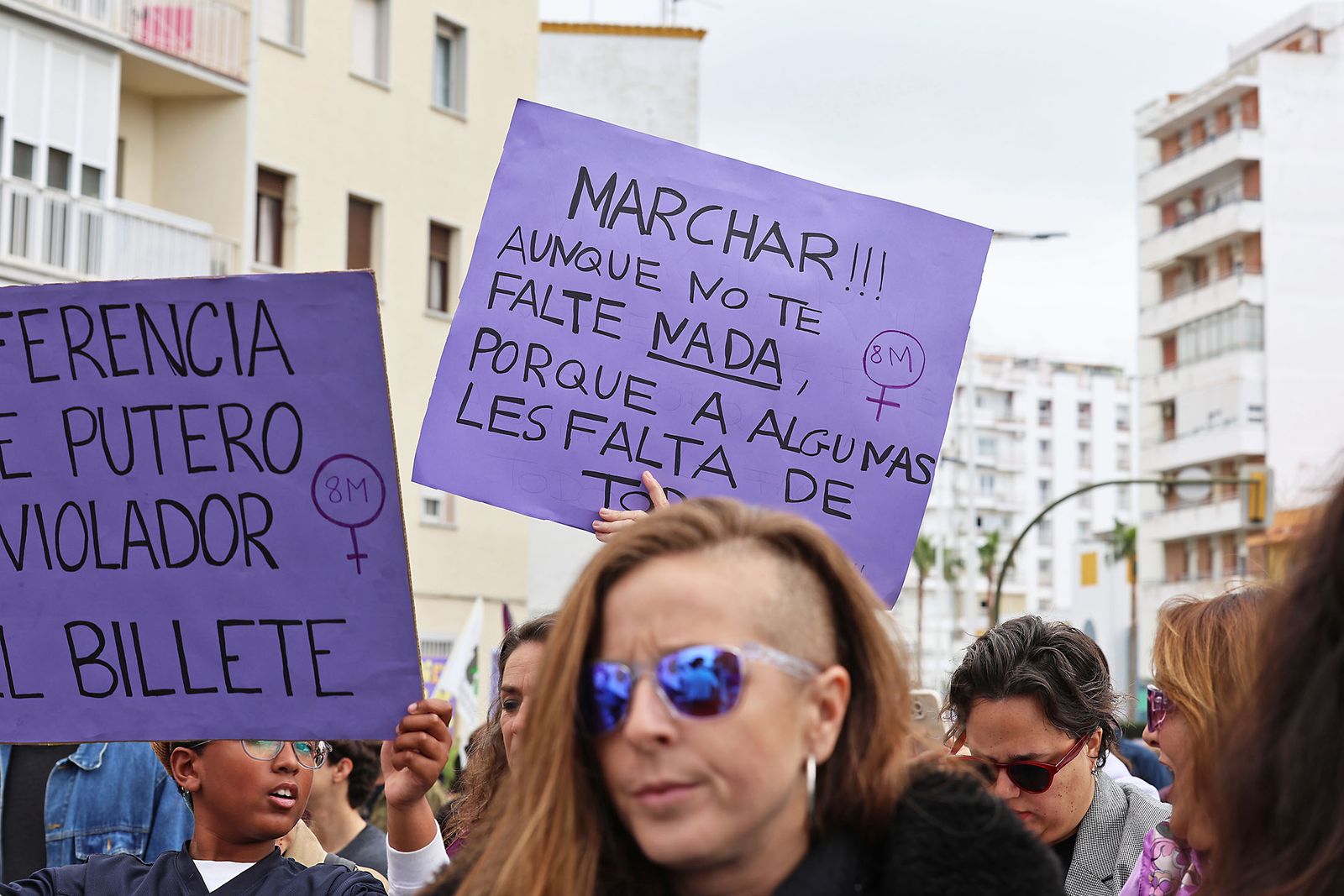 8M: Las fotografías de la manifestación del Día de la Mujer