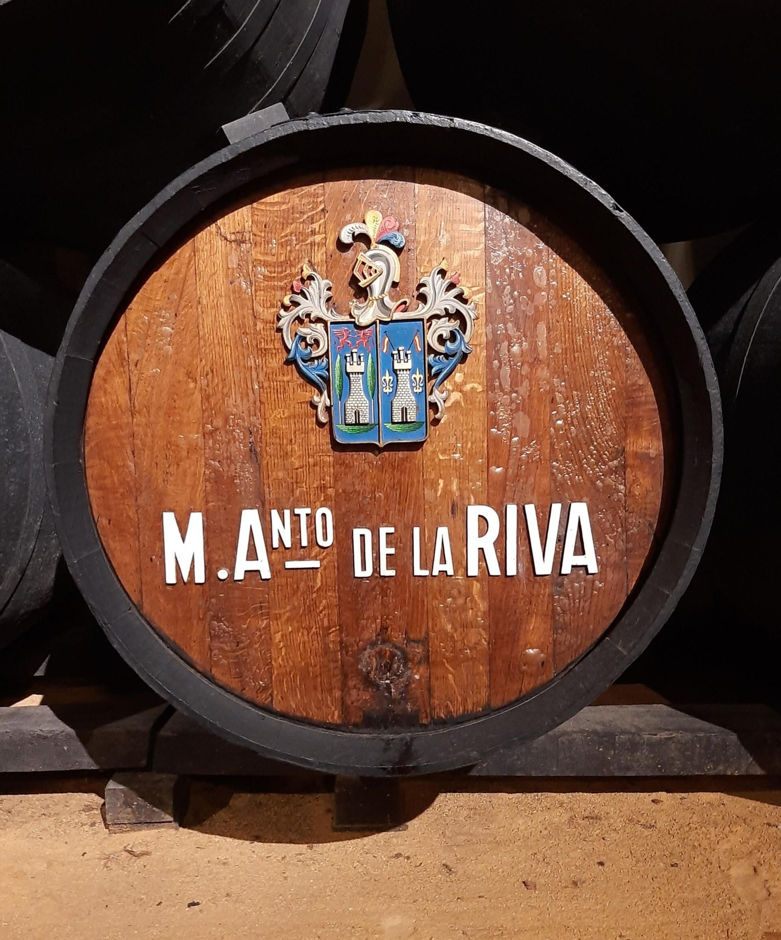 Bota expuesta en la bodega San Gines, del Consejo Regulador.