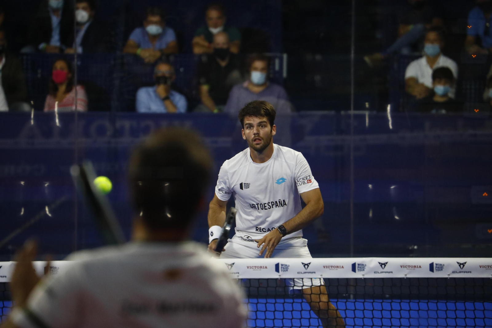 Javi Garrido durante su encuentro en Vista Alegre.