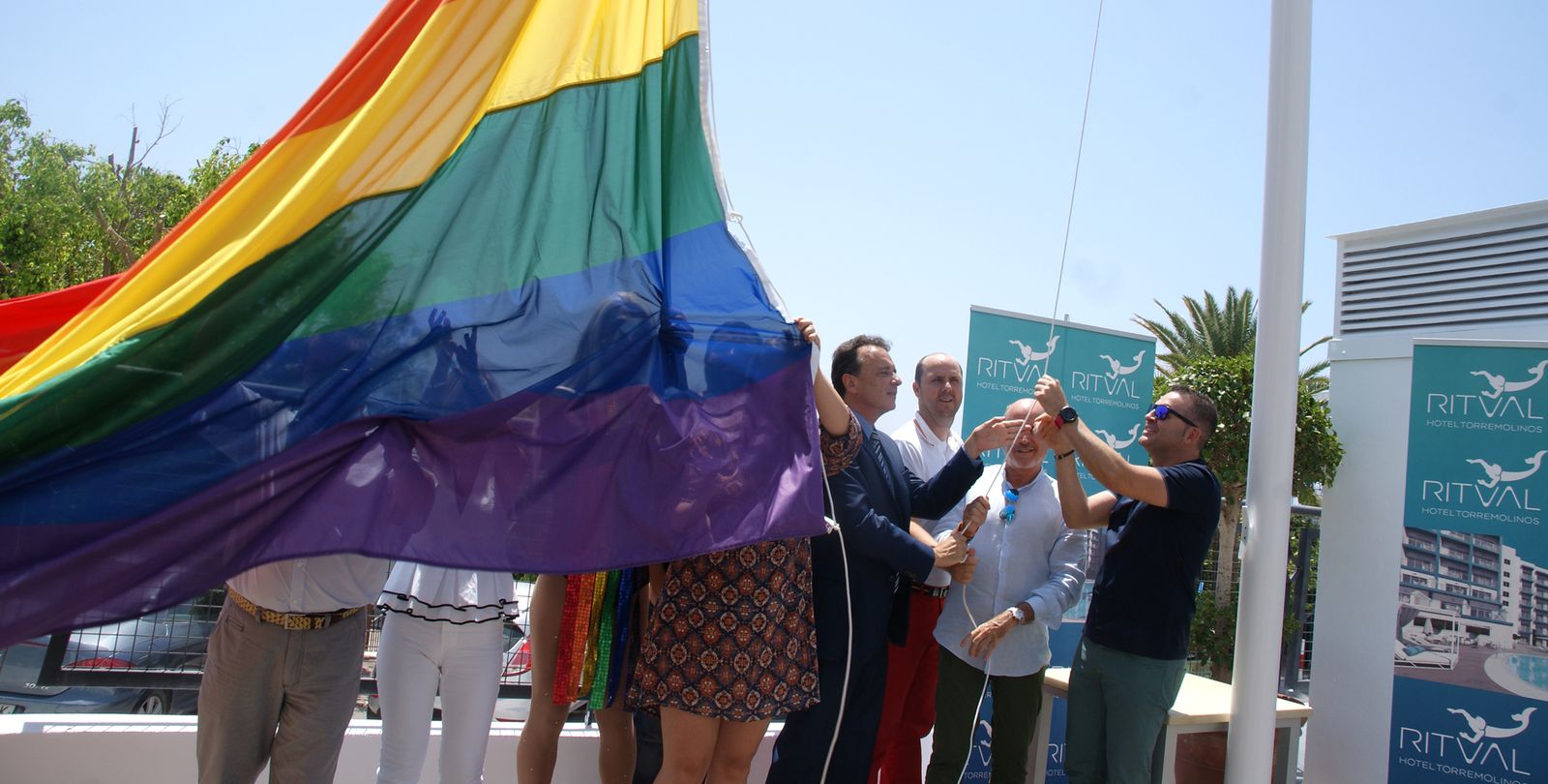 Un momento de la inauguración del hotel.