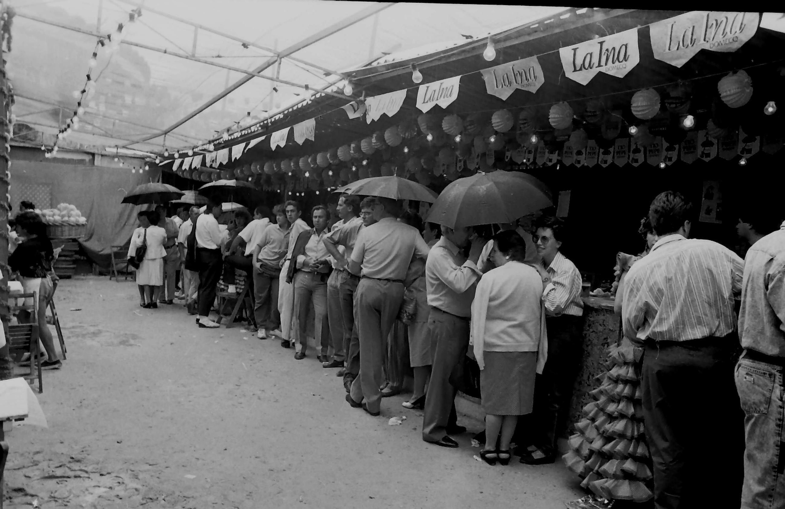 Una imagen curiosa del año 89 en la Feria Real de Algeciras Una imagen curiosa del año 89 en la Feria Real de Algeciras