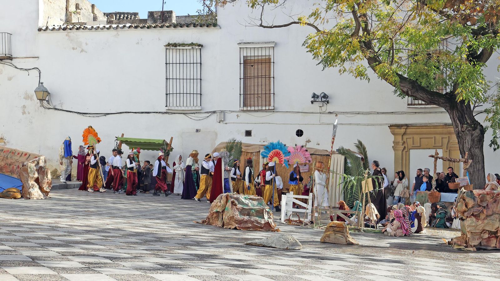 Imágenes del Belén Viviente de la plaza San Lucas en Jerez