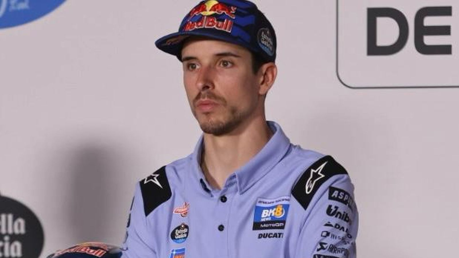 Álex Márquez, durante un momento de la rueda de prensa oficial de MotoGP.