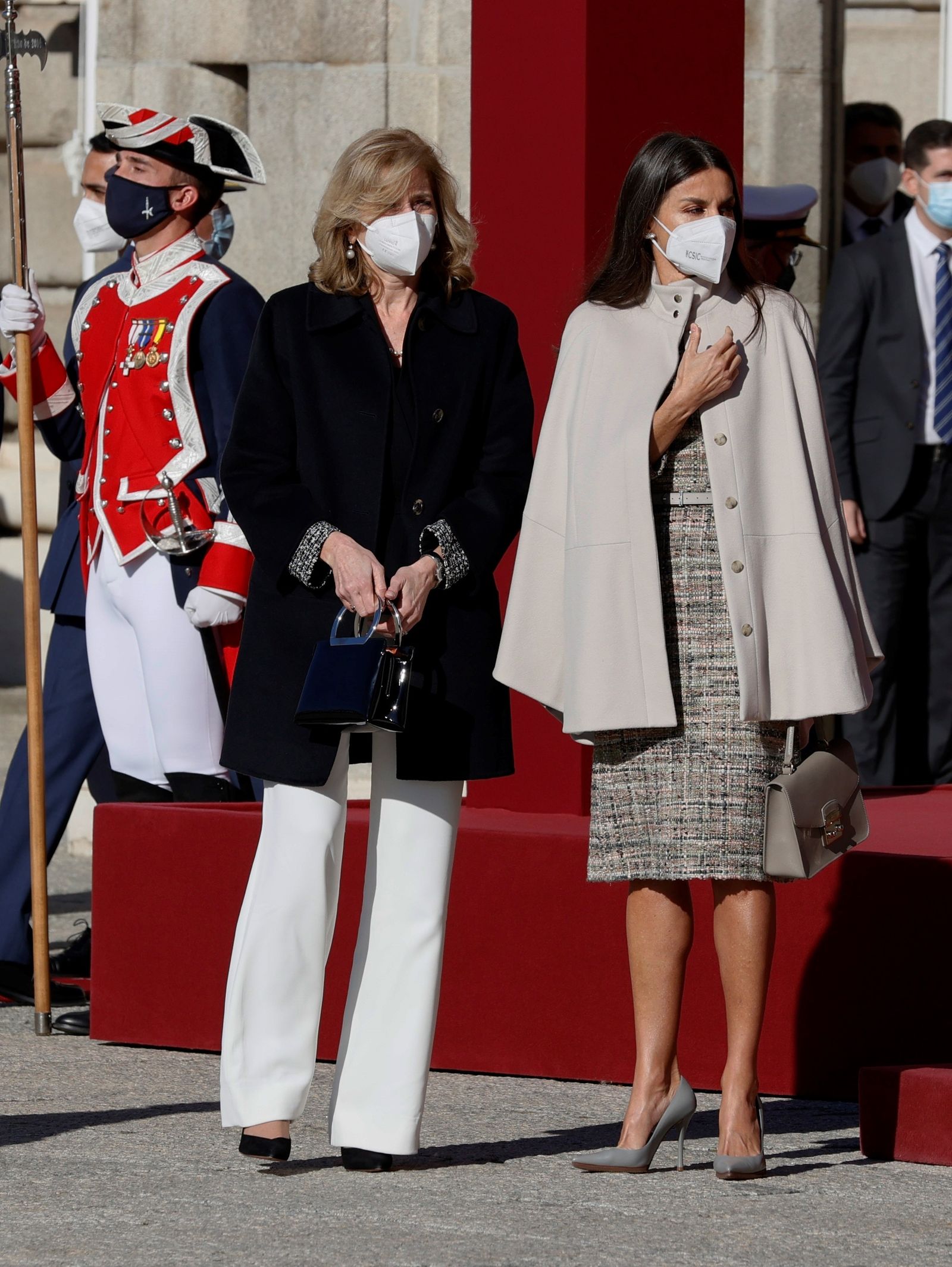 La Reina Letizia con la primera dama italiana.