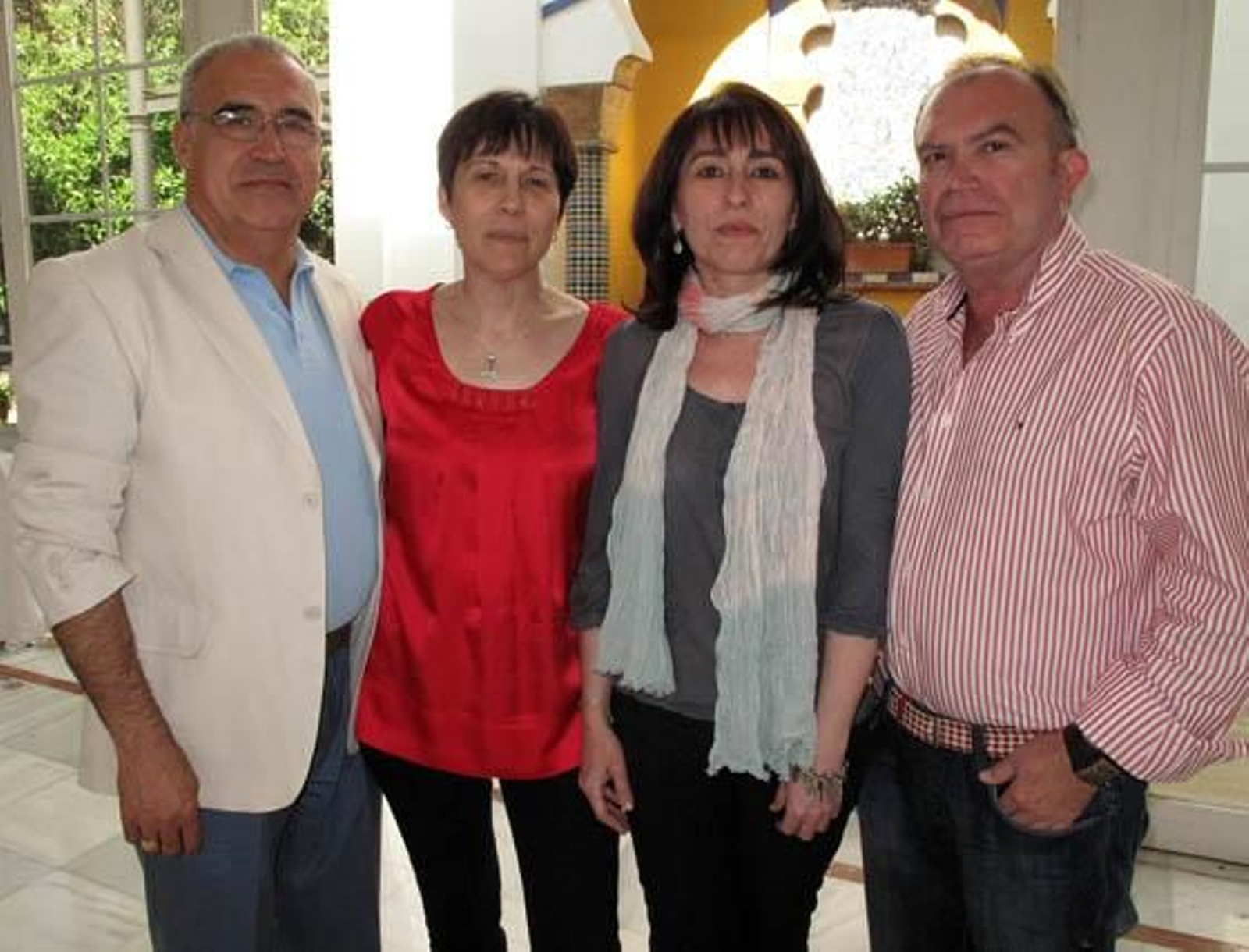 Ángel Álvarez y Carmen Rodríguez, del Restaurante La Brasa (Utrera) y Natividad Martínez y Antonio Benítez, de Restaurante El Arco, también de Utrera.

Foto: Victoria Ramírez