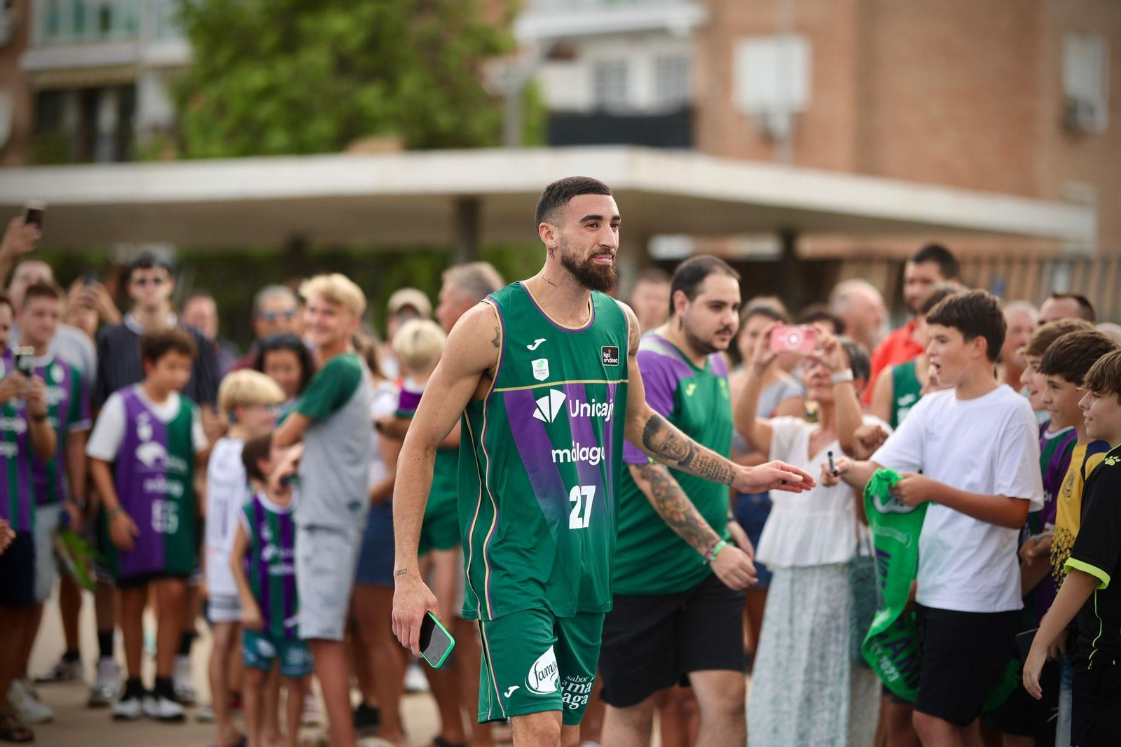 Las fotos de la espectacular presentación de Chris Duarte con el Unicaja en el Parque del Oeste
