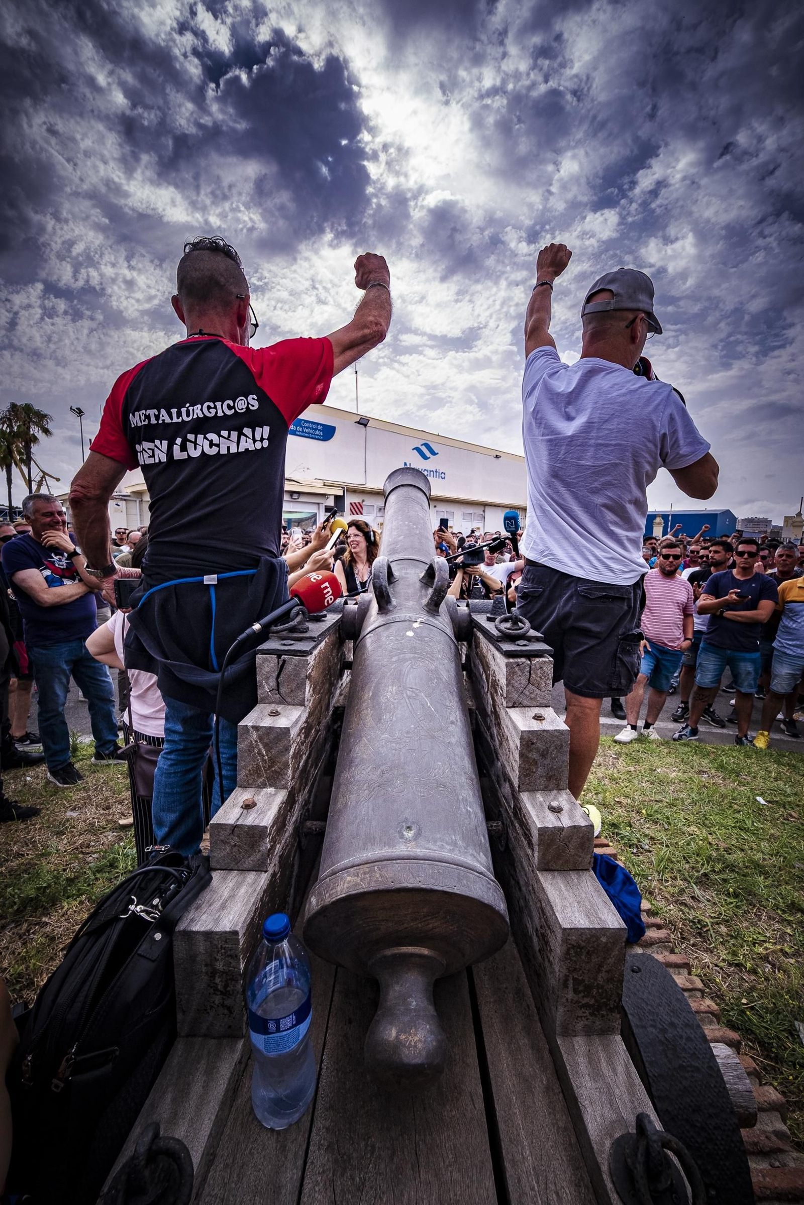 Las imágenes de las movilizaciones del martes por la huelga del Metal en Cádiz