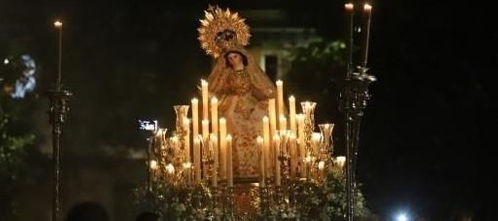 La Virgen de Belén, durante la salida procesional del año pasado. La Virgen de Belén, durante la salida procesional del año pasado.