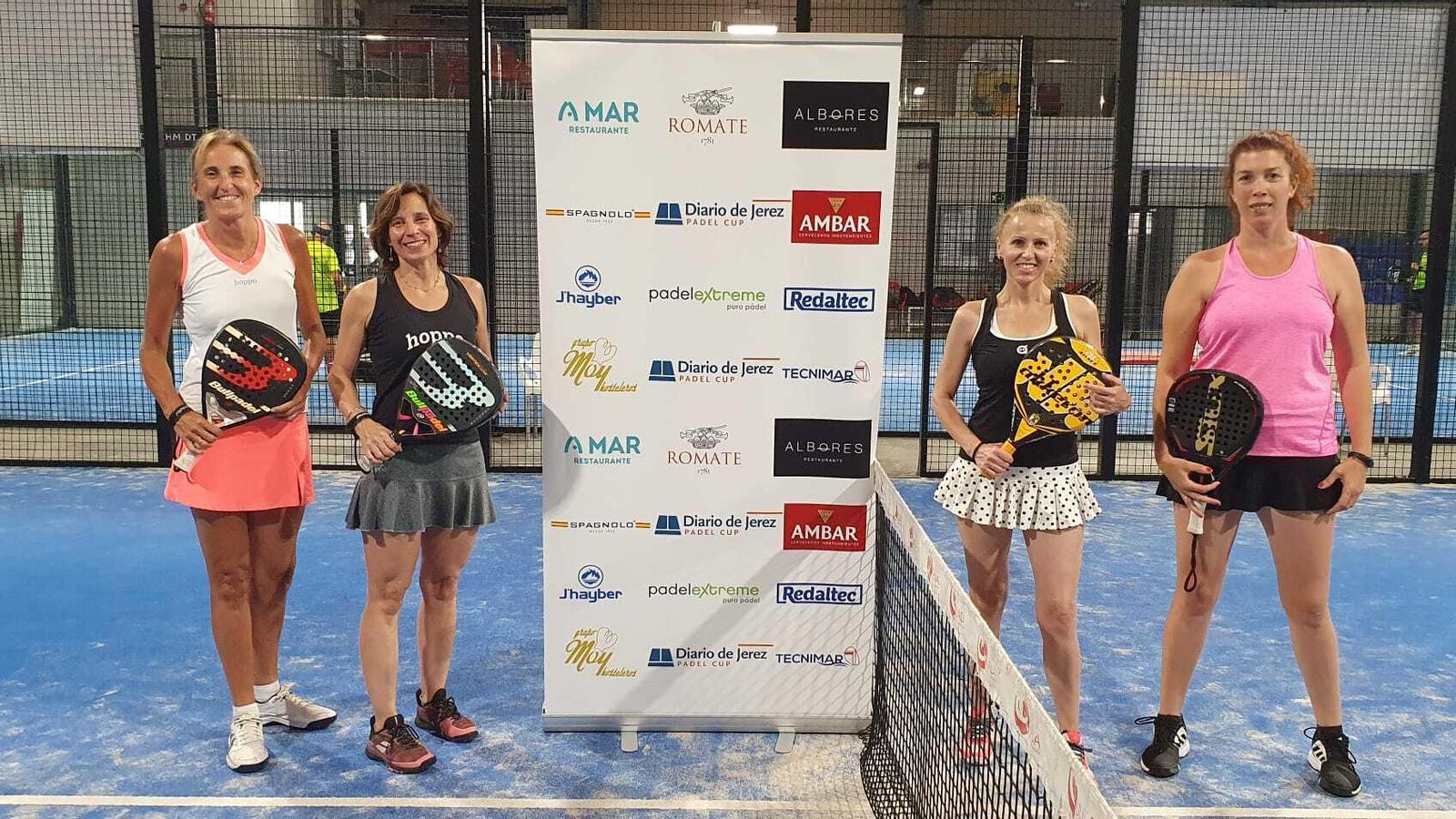 La final Femenina B entre Tere Burastero-Lourdes Neira y Montse Vázquez-Rocío García fue muy disputada.
