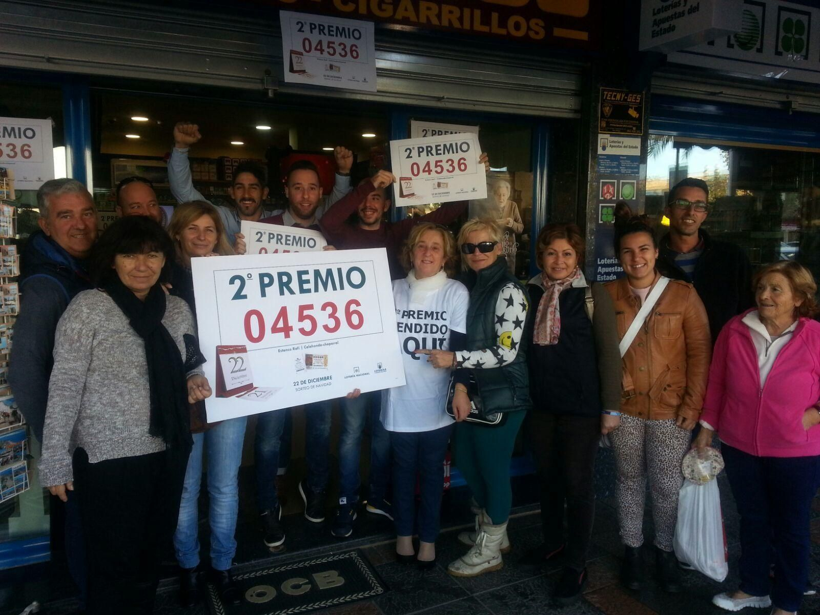 Los premiados en la Lotería de Navidad en Málaga