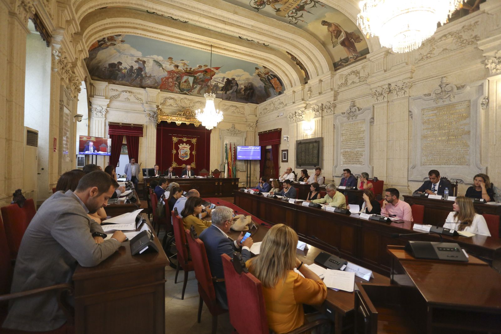Imagen del Pleno del Ayuntamiento de Málaga.