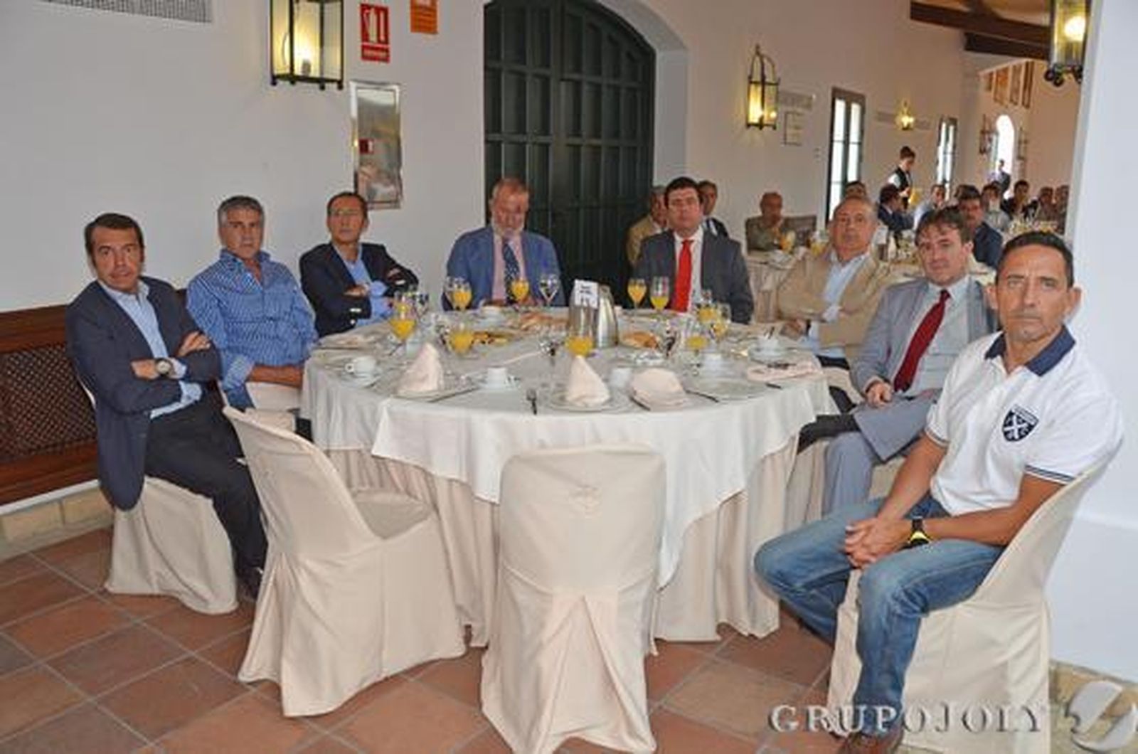 Joaquín Vallejo, Matías Lebrón, Eloy Ruiz, Juan Pedro Pardo, Tomás Mantaras, Mario Carranza, Ángel Salazar y José María Galafate.

Foto: Aranda / Pascual