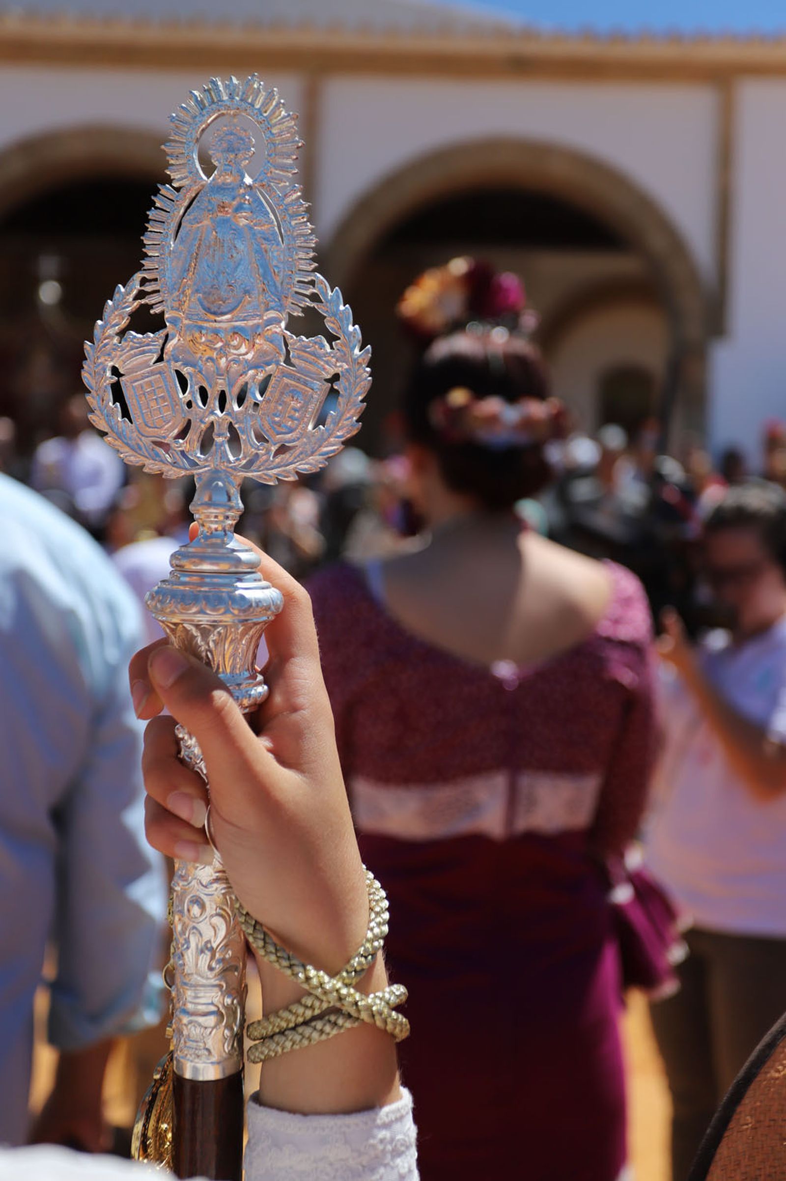 Imágenes de la presentación de las hermandades filiales ante la Virgen de Montemayor
