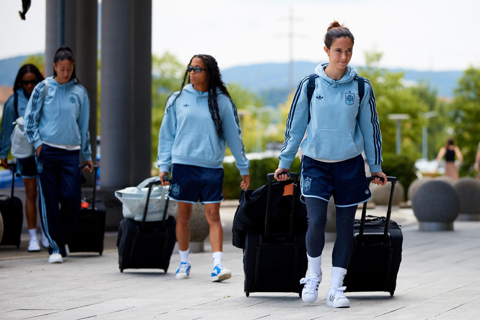 Las fotos de España antes de la final de la Eurocopa femenina