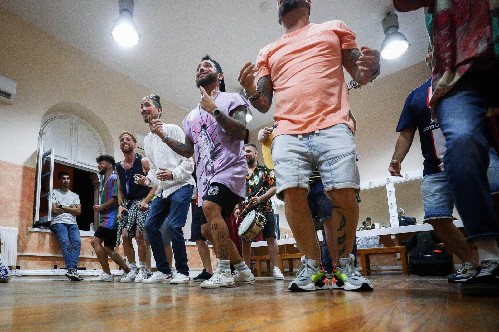 Ambiente en camerinos