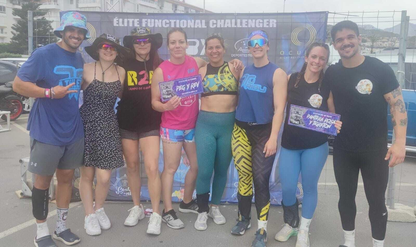 Los representantes del B2B San Roque, en Torrox