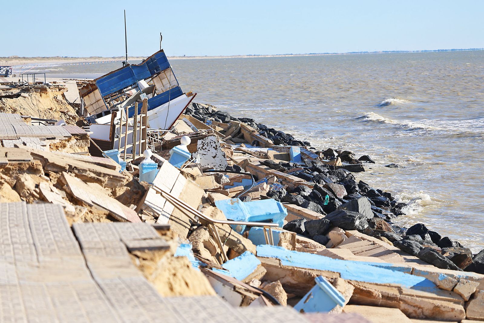 Las dramáticas fotografías del estado de las playas de Matalascañas tras el paso del temporal