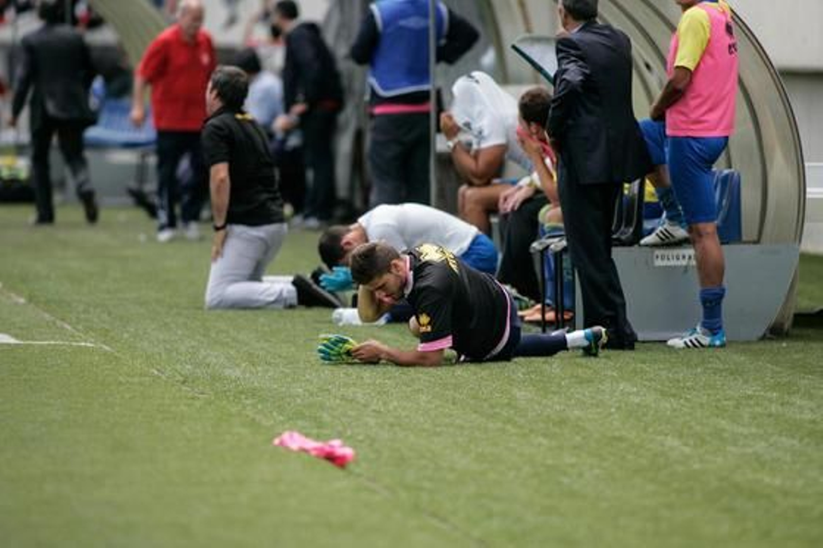 Las imágenes del L'Hospitalet-Cádiz