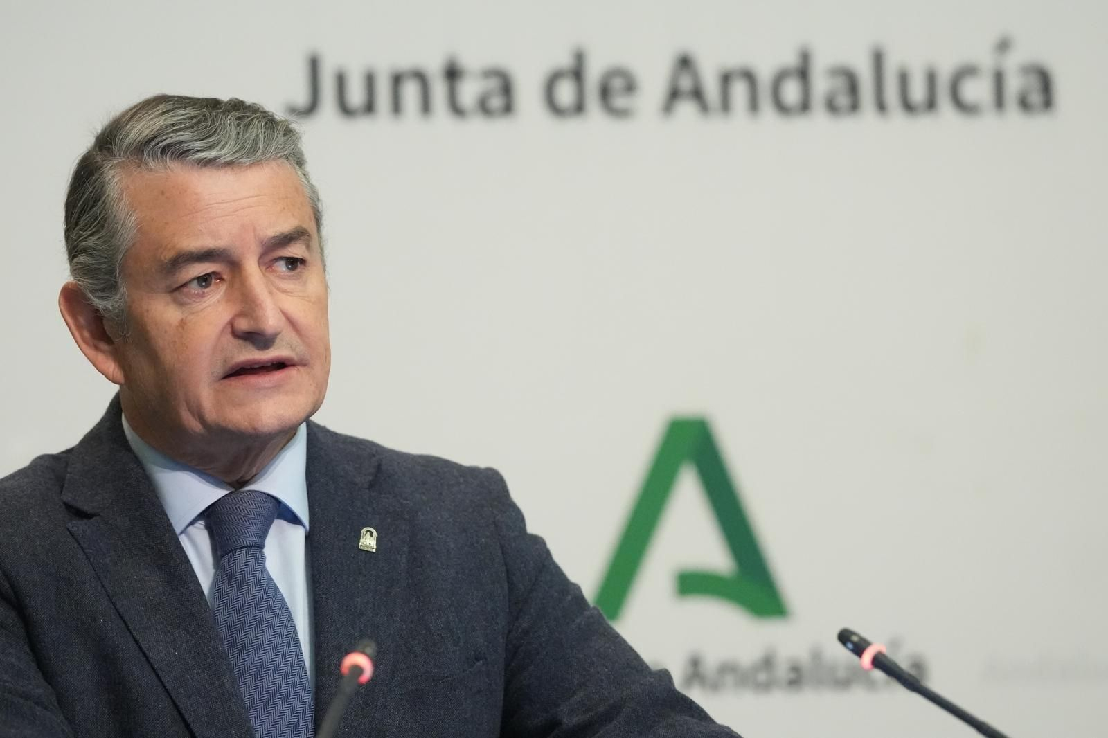 Antonio Sanz al término del Consejo de Gobierno.