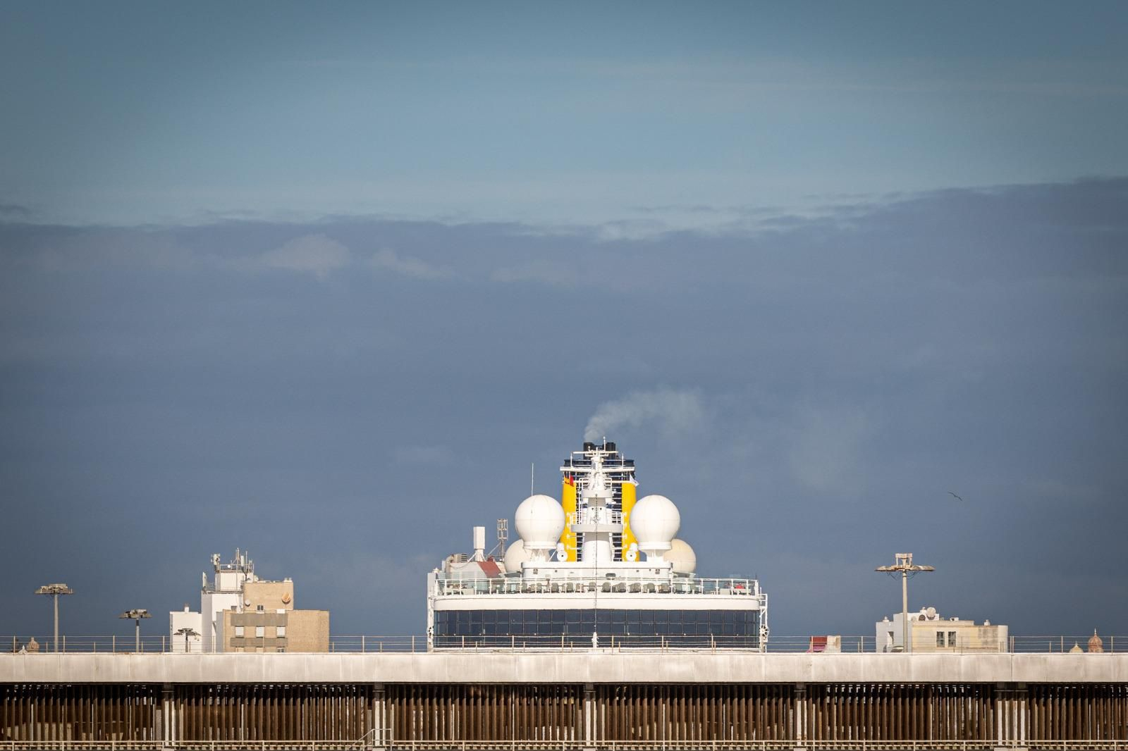 Turistas y cruceros este martes en Cádiz