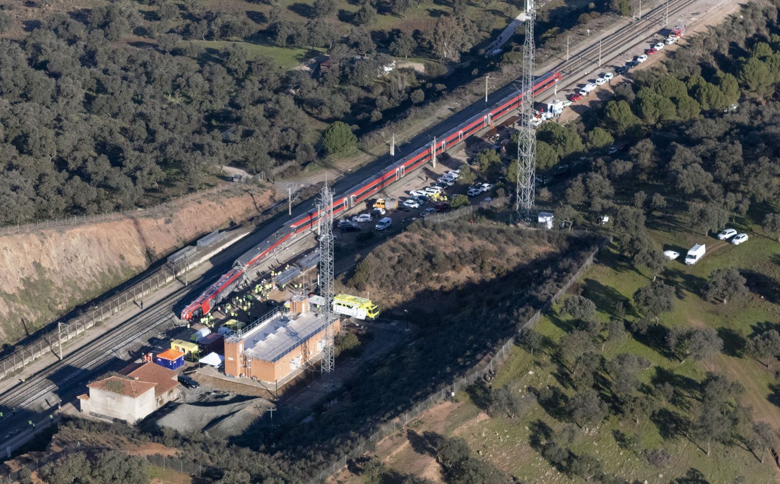 Imágenes del accidente ferroviario en Adamuz