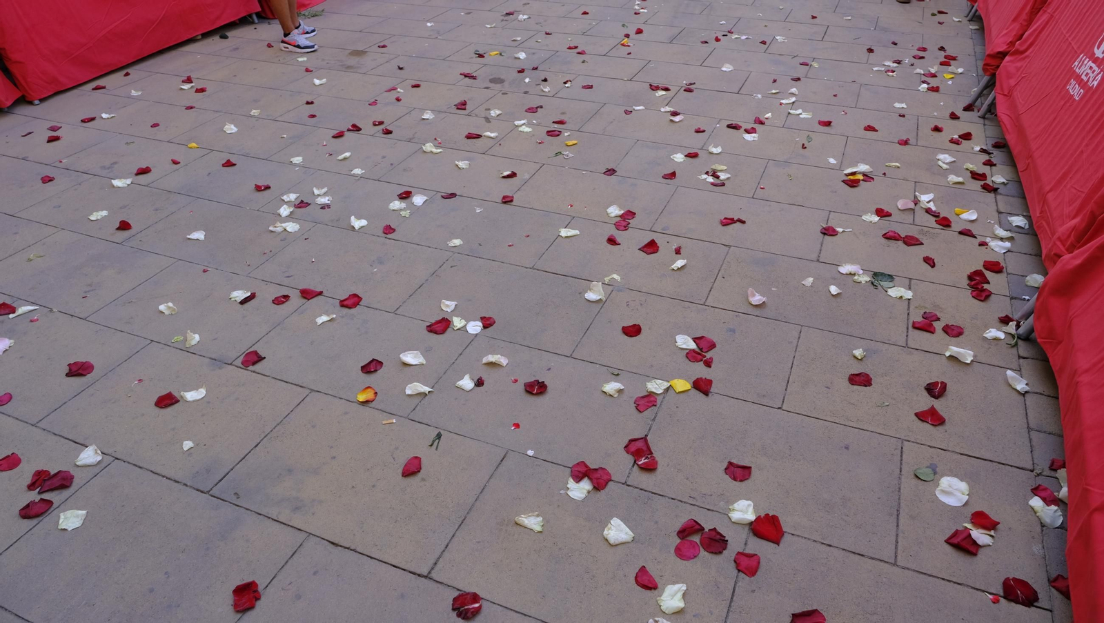 La ofrenda floral a la Virgen del Mar en la Feria de Almería 2025, en imágenes