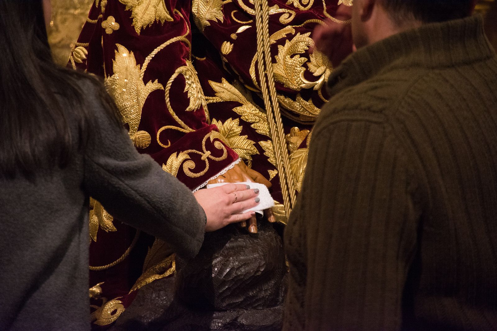 Besamanos al Santísimo Cristo de las Tres Caídas de Triana