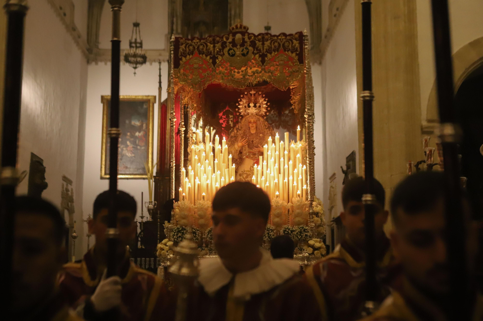 Fotos del Lunes Santo en Tarifa: El huerto y Nuestra Madre de Dios y del Rosario