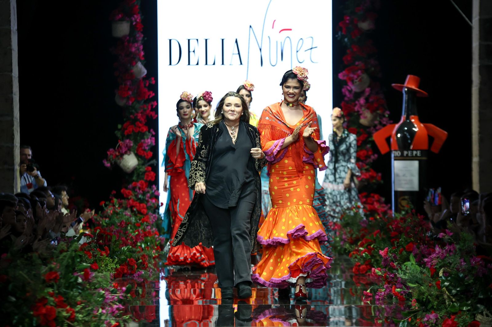 Desfile de Delia Flamenca Pol Núñez en la Pasarela Flamenca Tío Pepe Jerez 2024