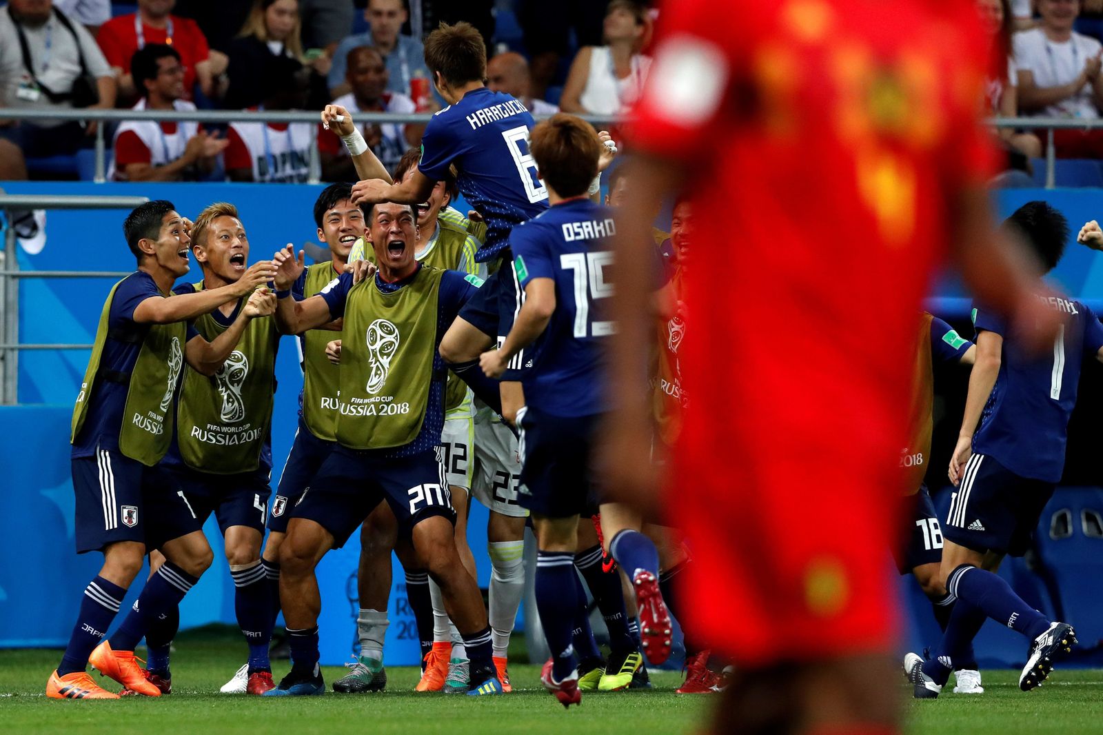 Las imágenes del Bélgica-Japón