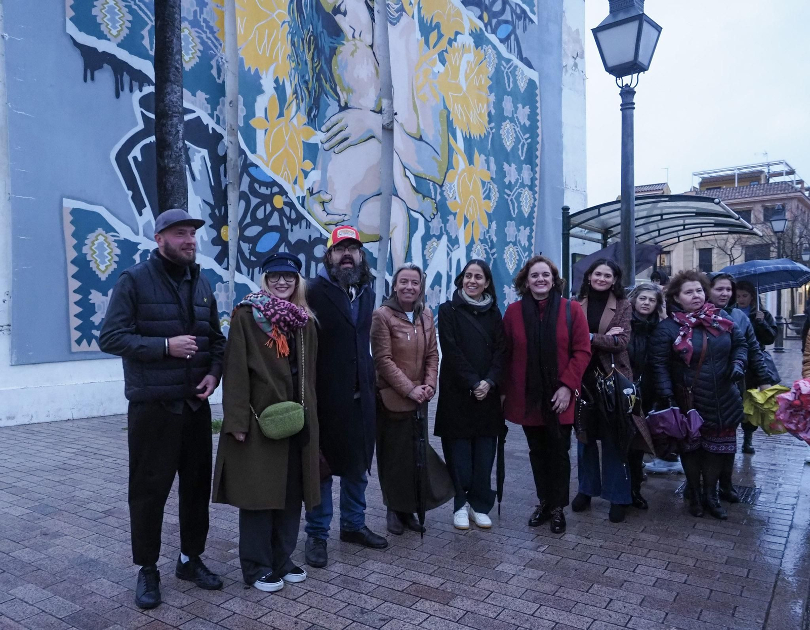 Acto de reinauguración del Mural por la Paz de la Ribera