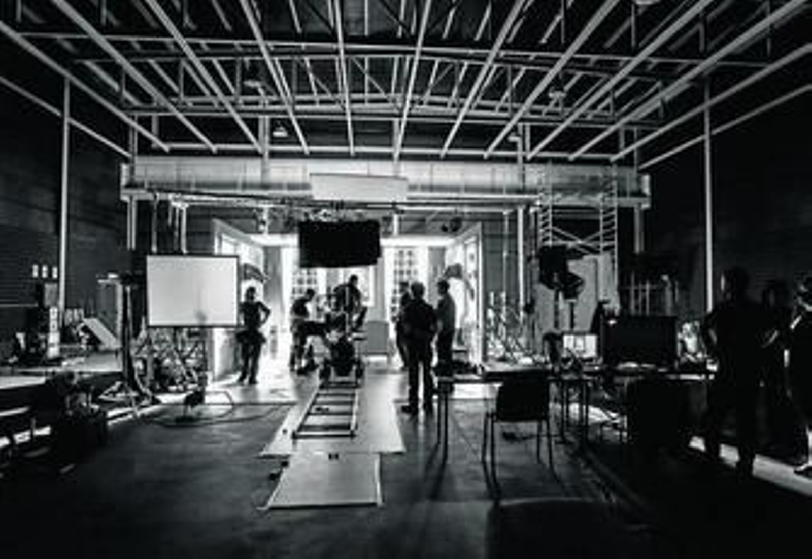 Un momento del rodaje del cortometraje en las nuevas instalaciones de Estudios Auriga.